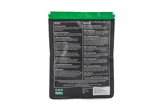 Lamarinere Charcoal Monodose Facial Kit (Pack of 10pcs)